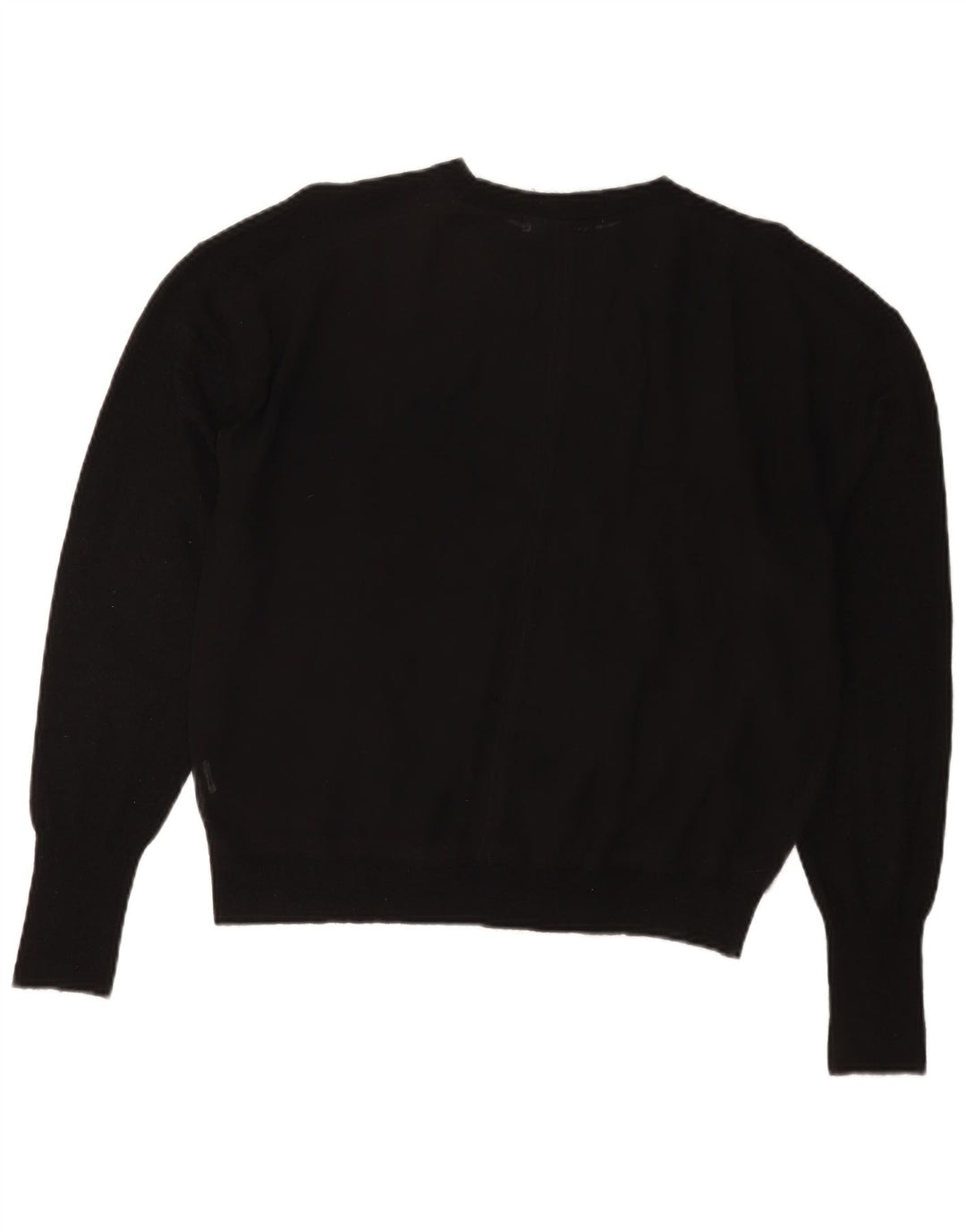 Zara Suéter feminino oversized com gola canoa Reino Unido 14 médio preto