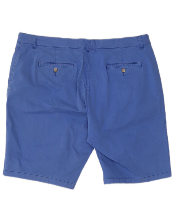 Joules Shorts Chino feminino de cintura alta UK 18 XL W38 algodão azul
