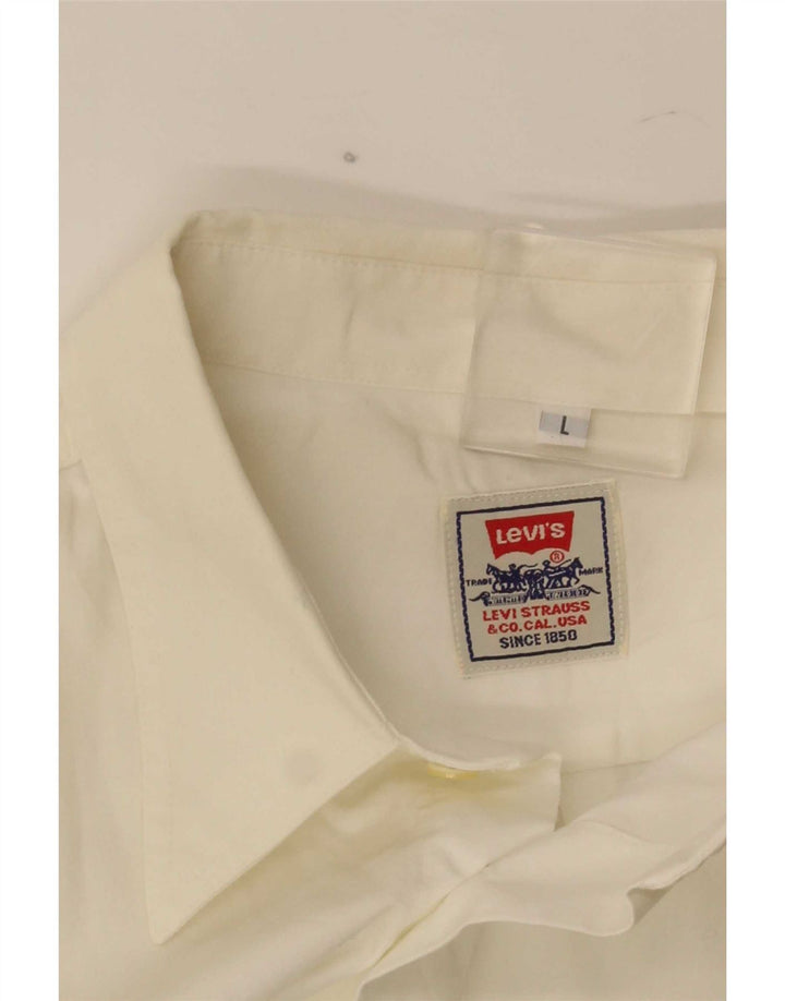 Camisa masculina de manga curta Levi's grande branca
