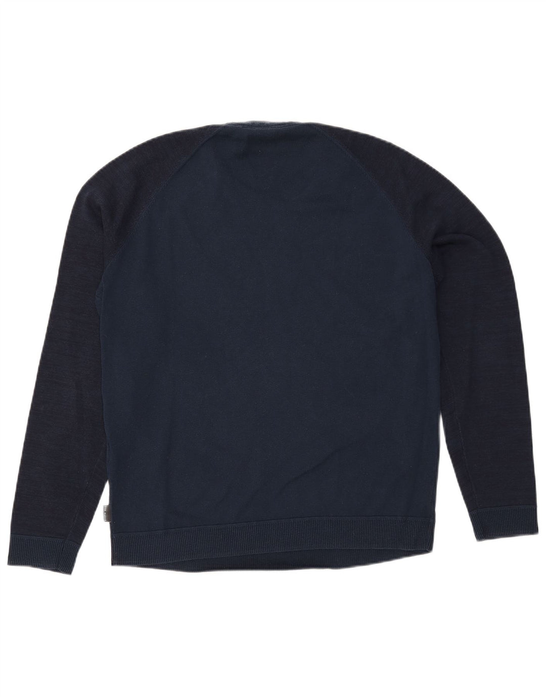 Suéter feminino Ted Baker com gola redonda tamanho 6 2XL azul marinho