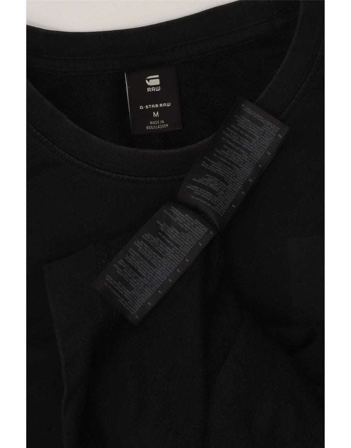 G-Star moletom masculino jumper médio algodão preto