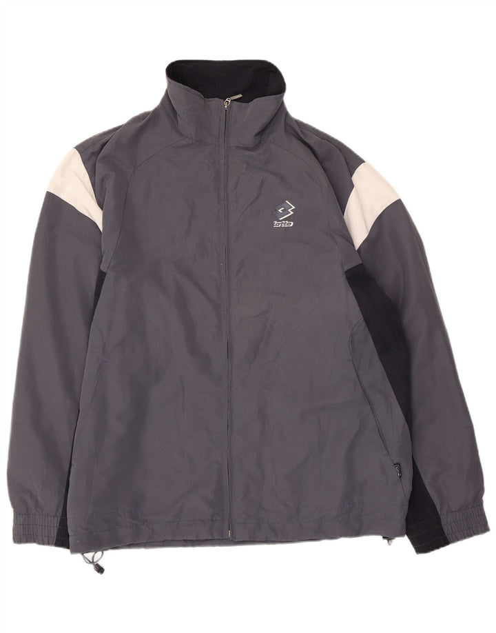 Lotto Mens Loose Fit Treino Top Jacket Pequeno Azul Colorblock Poliéster