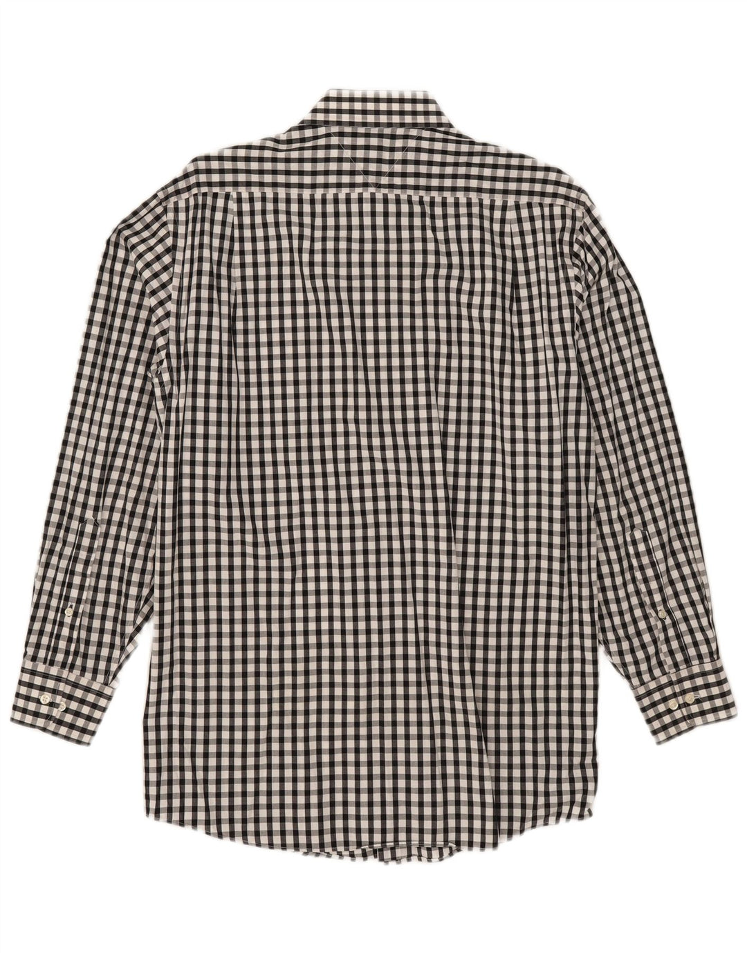 Camisa masculina Tommy Hilfiger Regular Fit tamanho 15 médio preto guingão