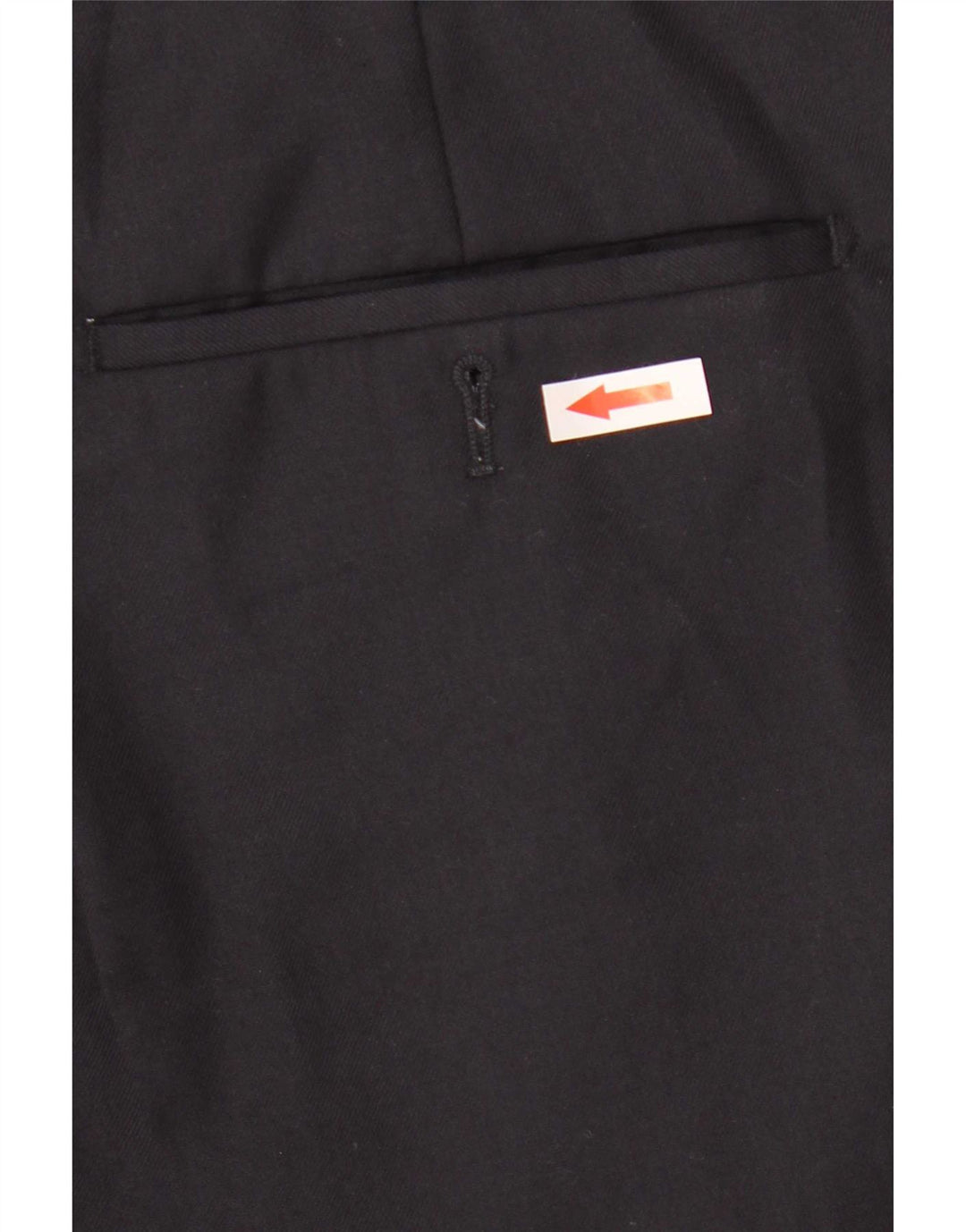 Calça masculina de terno reto Marks & Spencer W36 L31 lã azul marinho