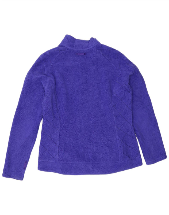 Jaqueta de lã feminina EDDIE BAUER UK 14 poliéster roxo médio