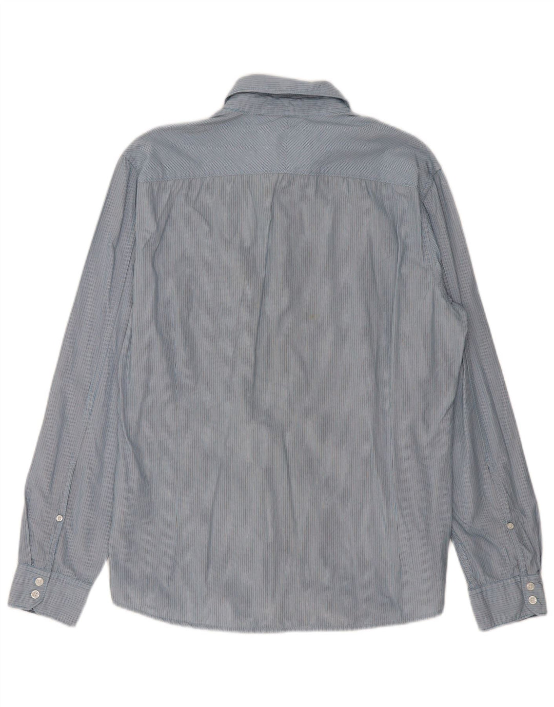 Camisa masculina ESPRIT Slim Fit grande listra azul