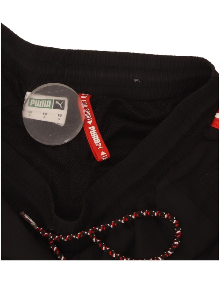 Shorts esportivos masculinos Puma pequeno poliéster preto