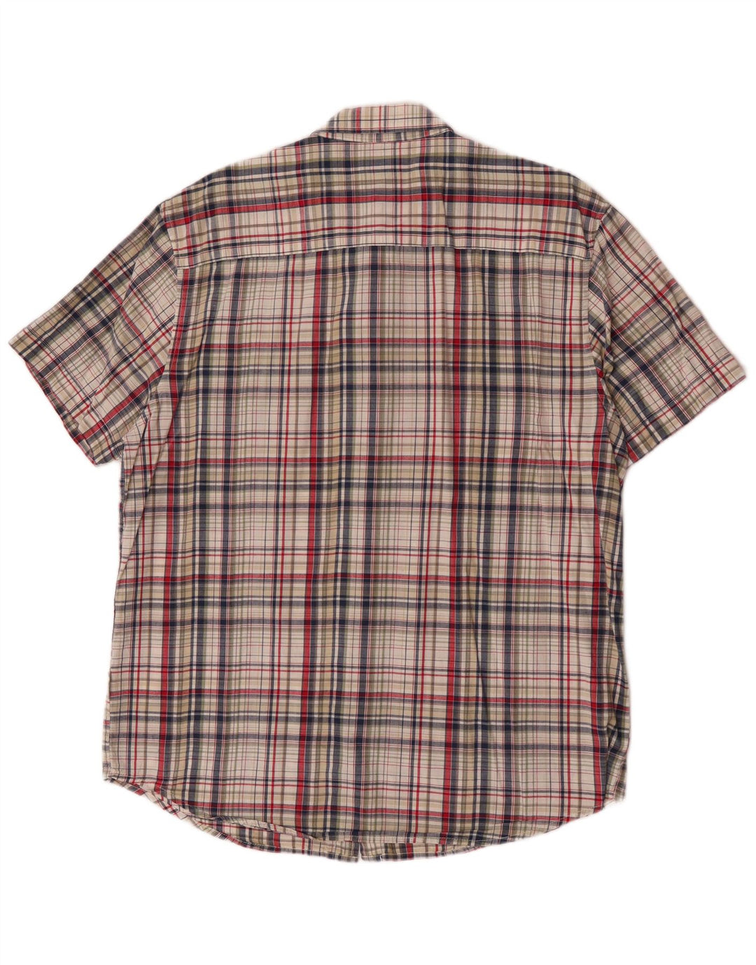 Camisa Wrangler masculina de manga curta XL algodão xadrez multicolorido