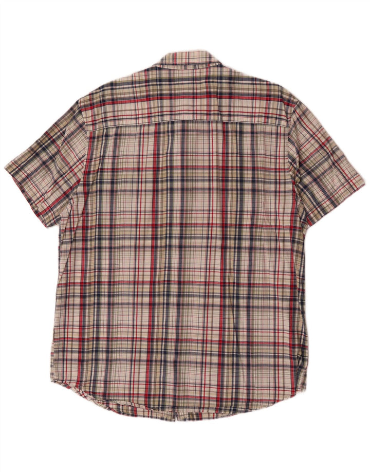 Camisa Wrangler masculina de manga curta XL algodão xadrez multicolorido