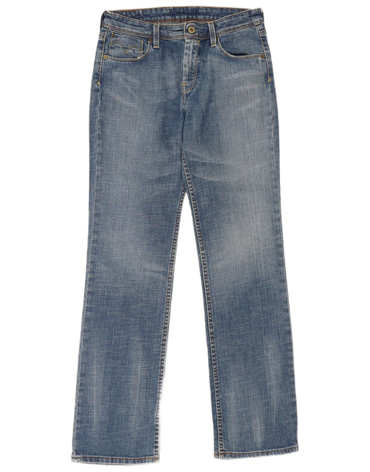 Jeans retos femininos Levi's W29 L32 algodão azul