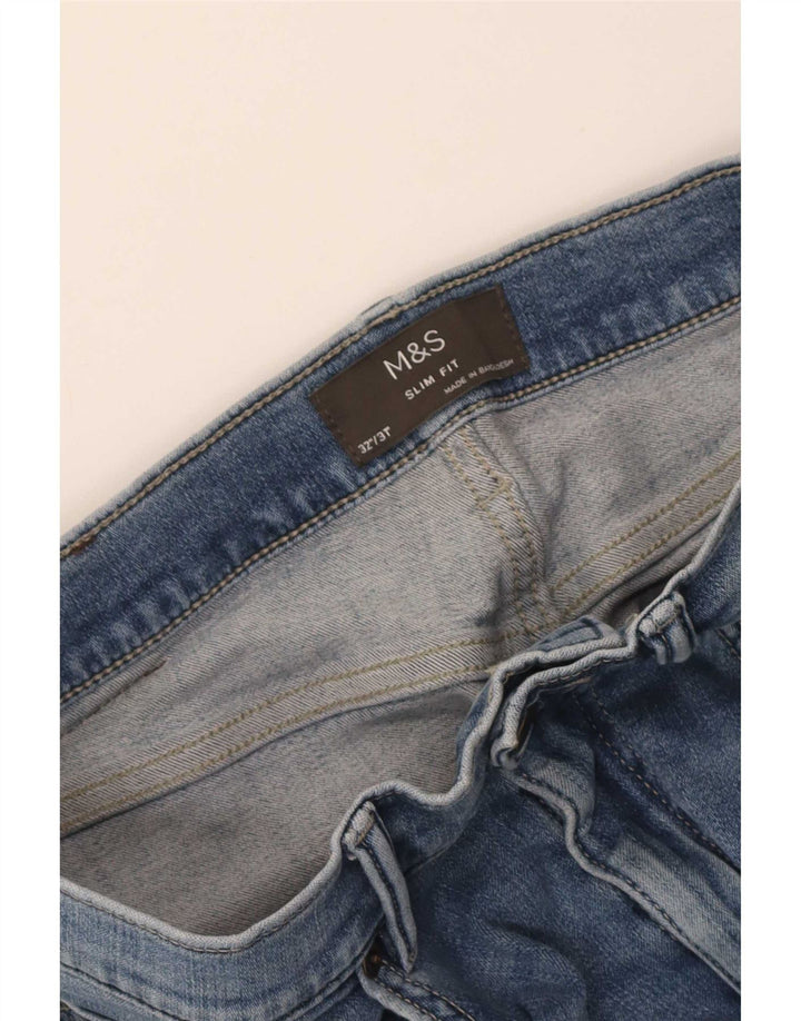 Calça jeans masculina Marks & Spencer W32 L31 azul