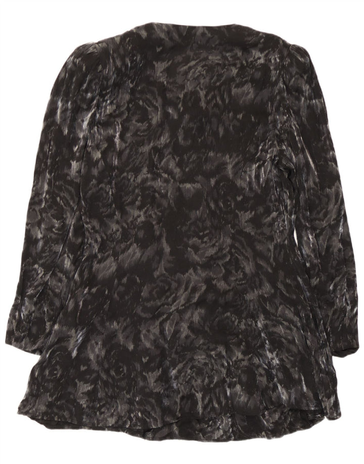 Blusa feminina Michele Boyard com palangre UE 40 médio preto floral