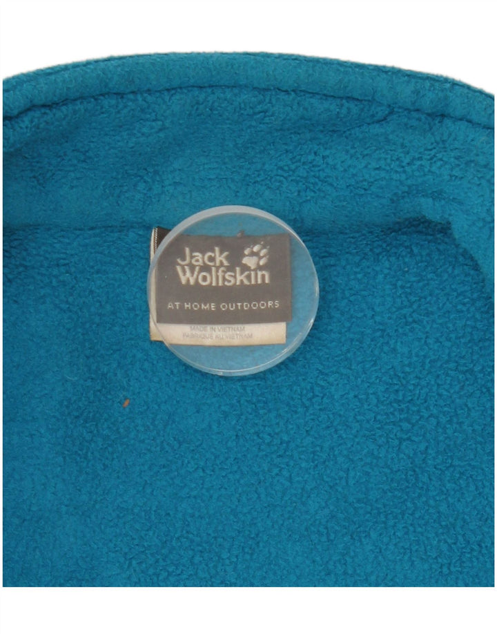 Jaqueta feminina de lã com forro Jack Wolfskin Reino Unido 10 poliéster azul pequeno