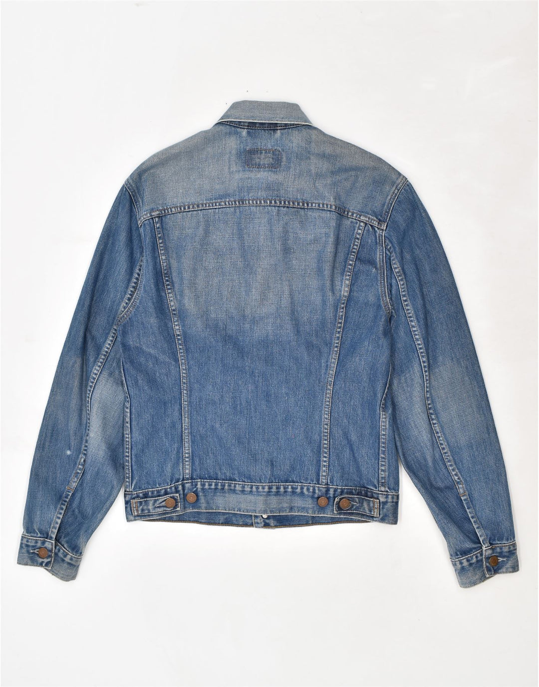 Jaqueta jeans feminina LEVI'S Reino Unido 14 grande algodão azul