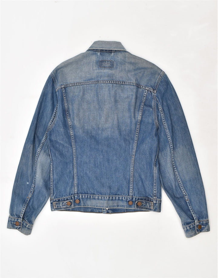 Jaqueta jeans feminina LEVI'S Reino Unido 14 grande algodão azul