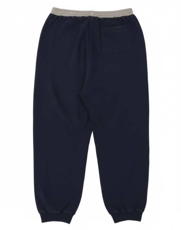 Calça esportiva masculina Tommy Hilfiger com estampa gráfica grande azul marinho
