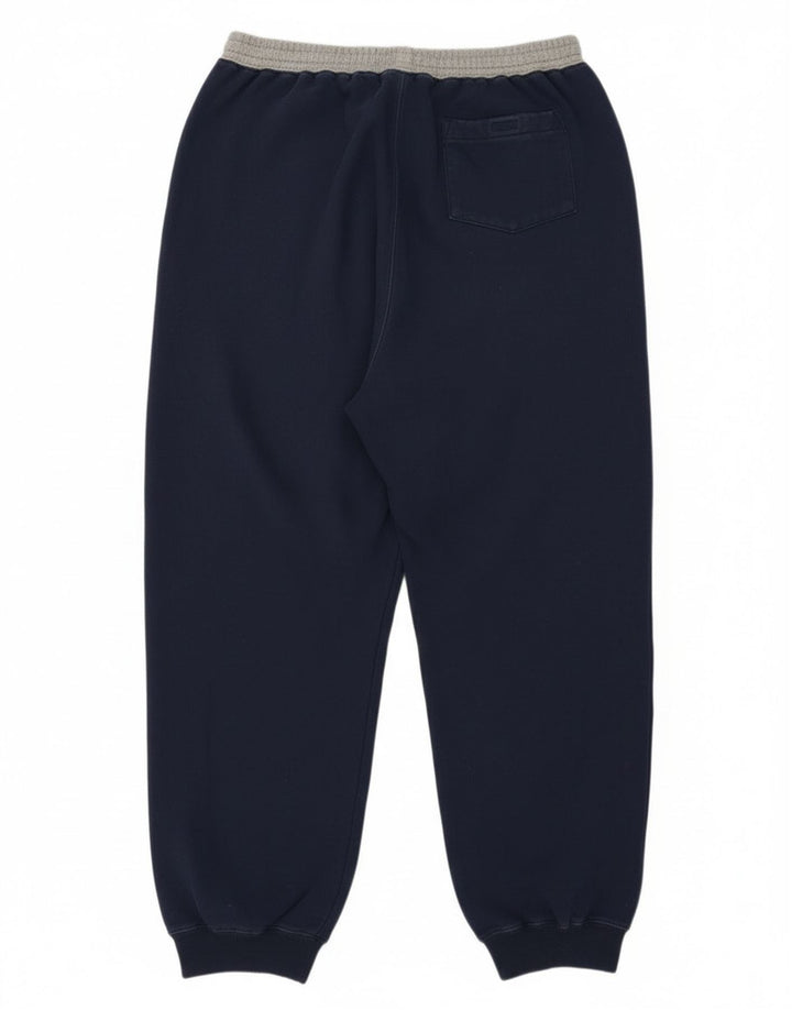 Calça esportiva masculina Tommy Hilfiger com estampa gráfica grande azul marinho