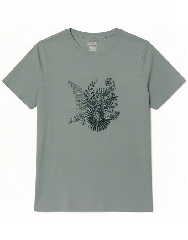 Camiseta feminina gráfica Mountain Warehouse UK 16 grande algodão verde