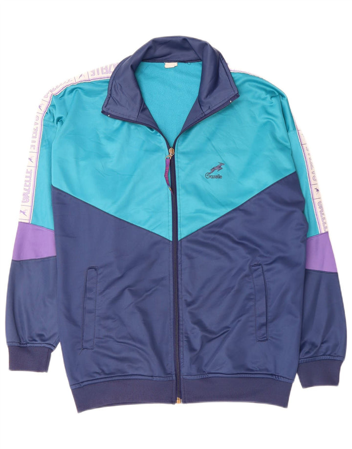 Jaqueta masculina GAZELLE com agasalho gráfico XL azul marinho colorblock