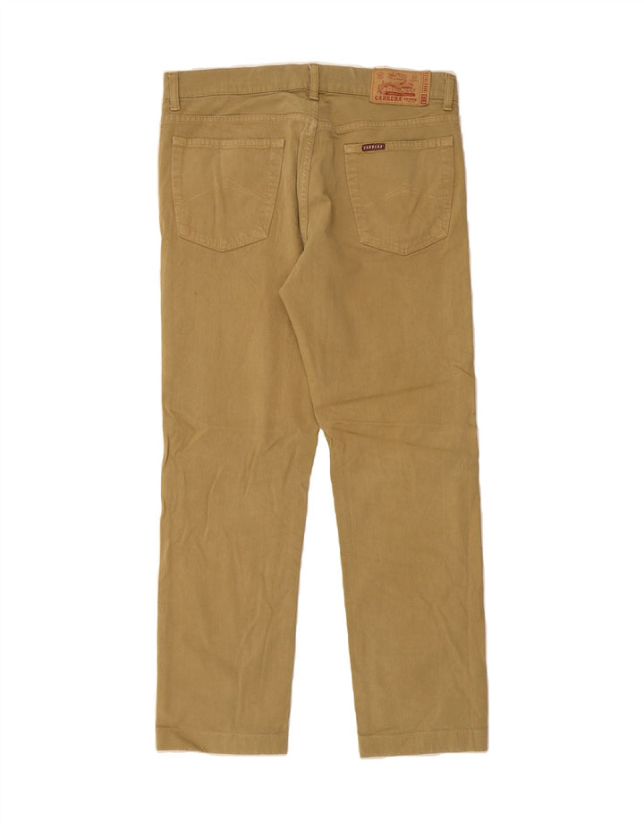 CARRERA Mens Straight Casual Trousers W34 L29 Beige Cotton Vintage Carrera and Second-Hand Carrera from Messina Hembry 