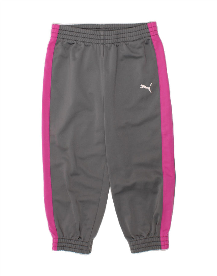 PUMA Girls Tracksuit Trousers Joggers 2-3 Years Grey Vintage Puma and Second-Hand Puma from Messina Hembry 