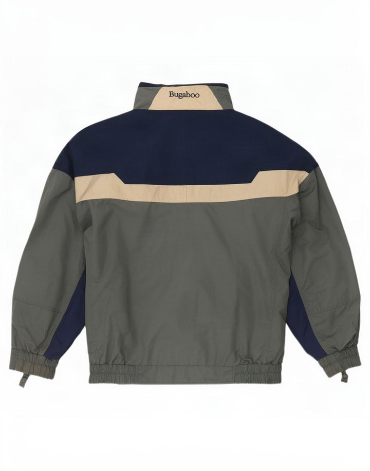 Columbia Mens Bugaboo Loose Fit Rain Jacket UK 38 Medium Grey Colourblock