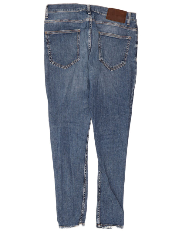 Zara Mens Skinny Jeans EU 42 Grande W32 L27 Azul Algodão