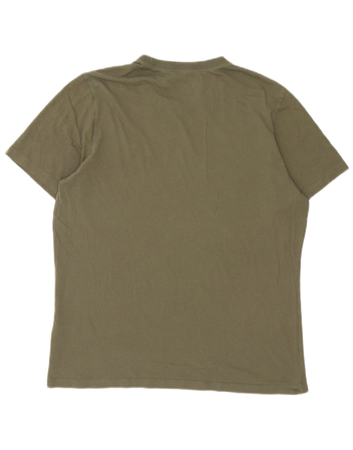 Camiseta masculina Nike grande algodão cáqui