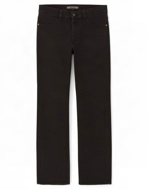 Jeans retos masculinos Reiss W32 L33 algodão preto