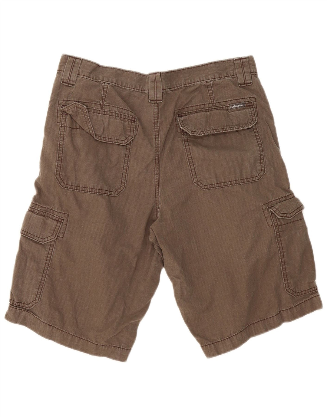 EDDIE BAUER Shorts cargo masculino W33 grande algodão cinza