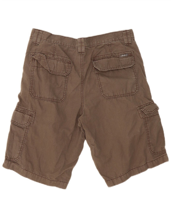 EDDIE BAUER Shorts cargo masculino W33 grande algodão cinza