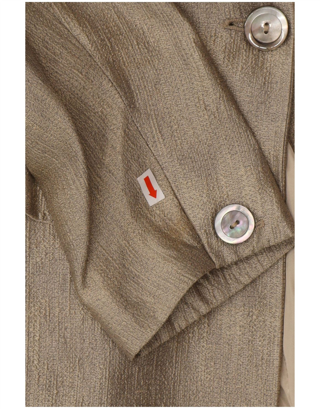 ESCADA Womens Elements Longline 1 Button Blazer Jacket EU 36 Small Gold