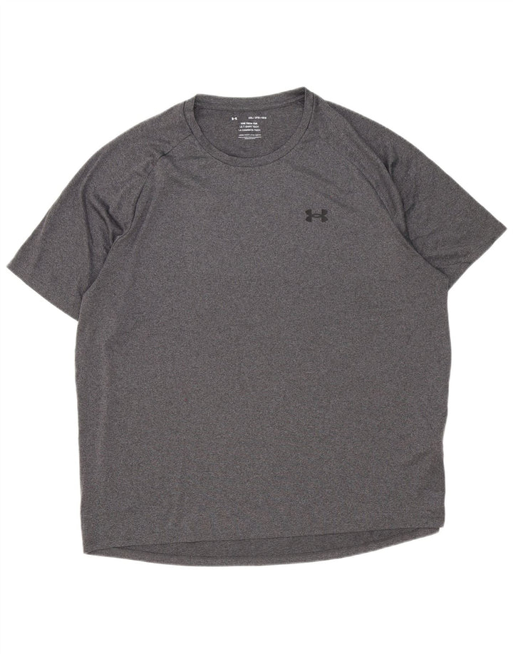 Camiseta masculina Under Armour Top 2XL poliéster cinza