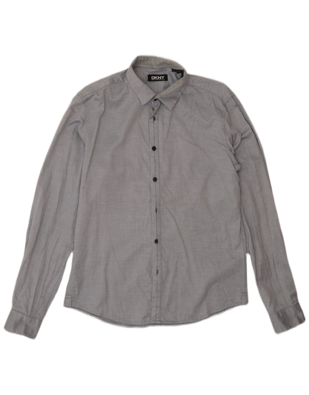 Camisa masculina Dkny grande algodão cinza