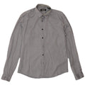 Camisa masculina Dkny grande algodão cinza