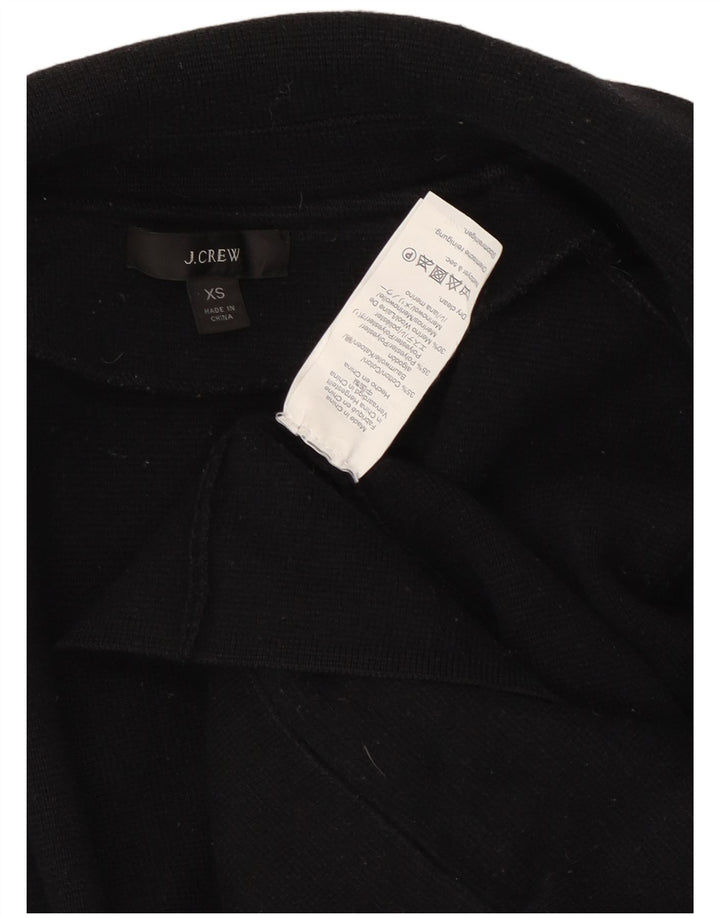 J. Crew Jaqueta blazer feminina oversized manga 3/4 aberta Reino Unido 6 XS azul marinho