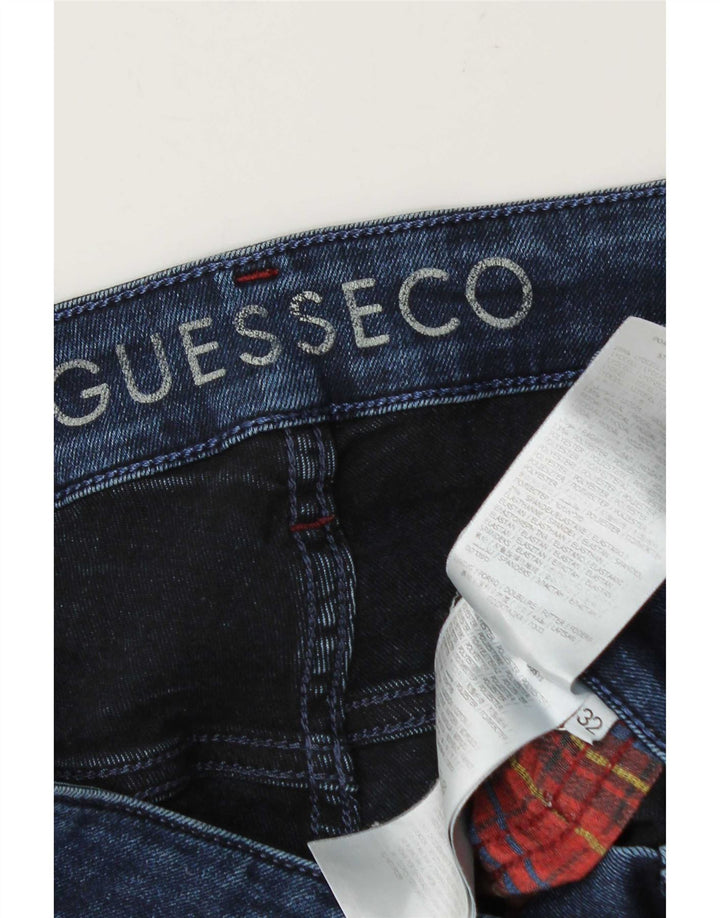 Guess Jeans Slim Masculino W32 L30 Azul Lyocell
