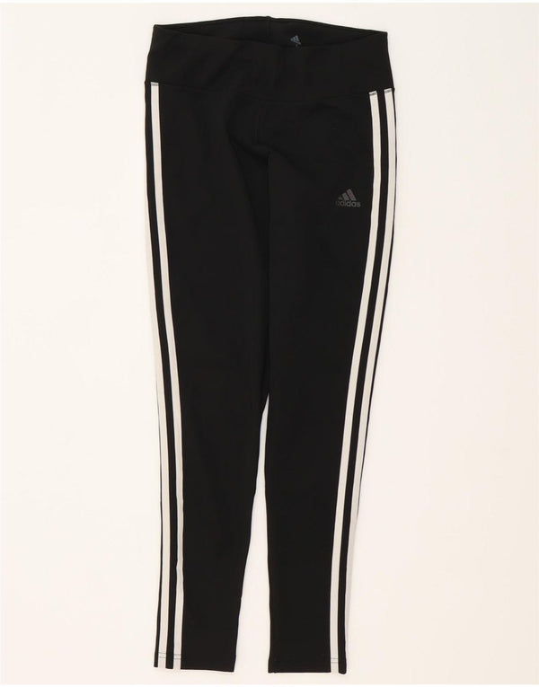 Adidas Womens Climalite Leggings UK 8 Pequeno Poliéster Preto