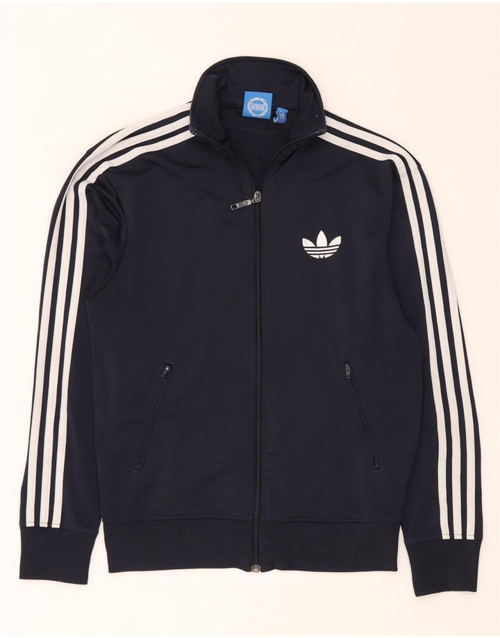 Adidas Mens Treino Top Jacket Pequeno Poliéster Azul Marinho