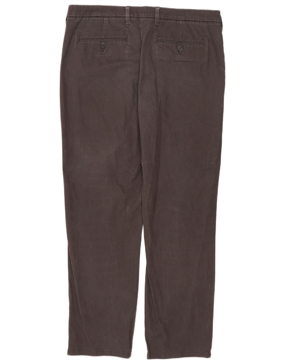 Calça chino masculina Marks & Spencer reta regular fit W36 L31 cinza