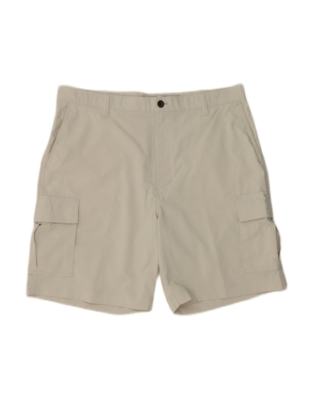 CHAPS Mens Regular Fit Cargo Shorts W36 Grande Poliéster Bege