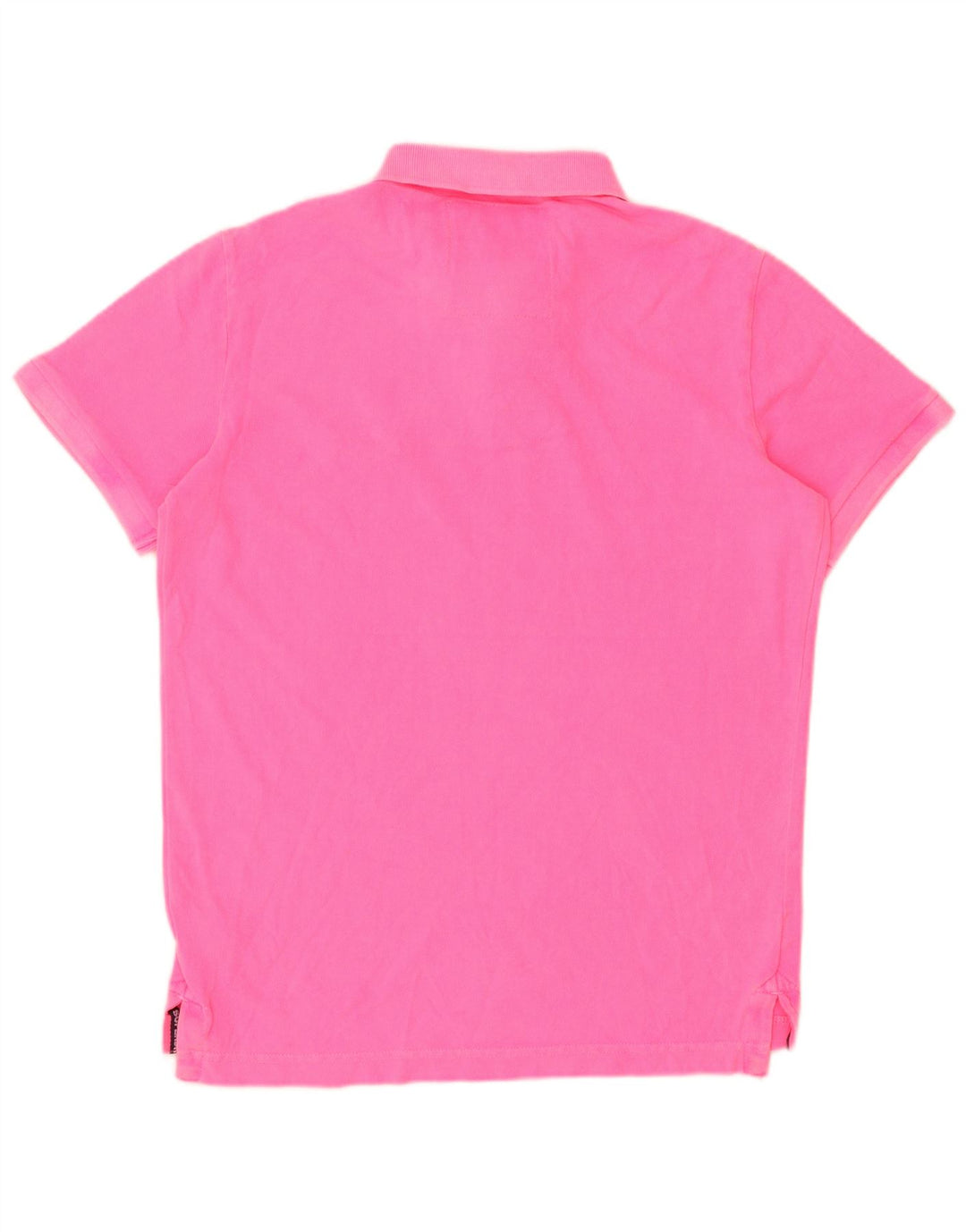 Camisa polo masculina SUPERDRY médio algodão rosa