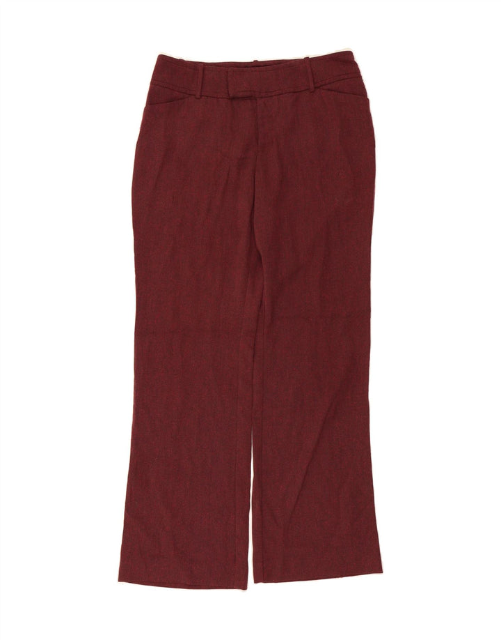 MOSSIMO Womens Straight Casual Trousers US 10 Large W32 L32 Burgundy Vintage Mossimo and Second-Hand Mossimo from Messina Hembry 