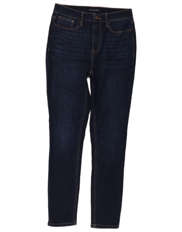 Jeans skinny feminino Calvin Klein US 6 médio W29 L29 algodão azul marinho