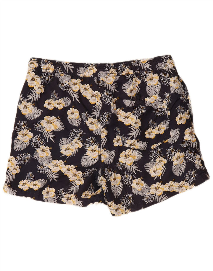 Shorts de natação masculino Jack & Jones médio azul marinho floral poliéster