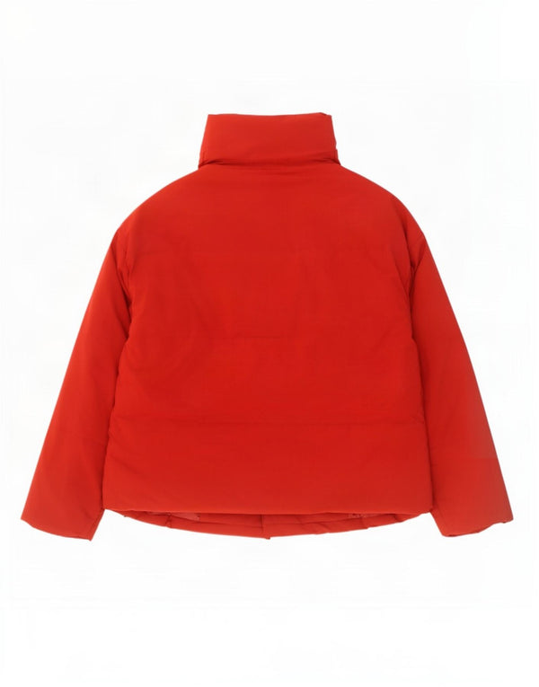 Jaqueta acolchoada superdimensionada feminina John Lewis Reino Unido 16 grande poliéster vermelho