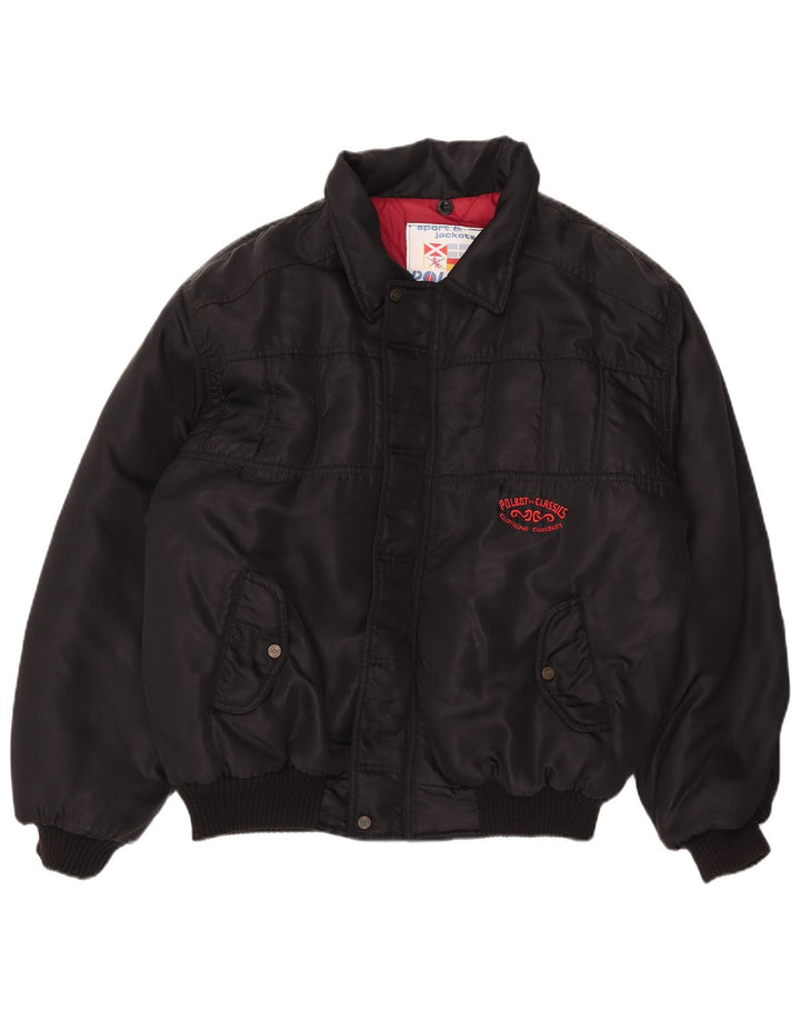 Jaqueta bomber masculina Polbot UK 42 XL poliamida preta