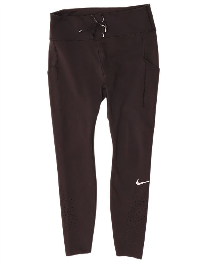Leggings Nike Dri Fit Feminina UK 14 Grande Poliéster Preto