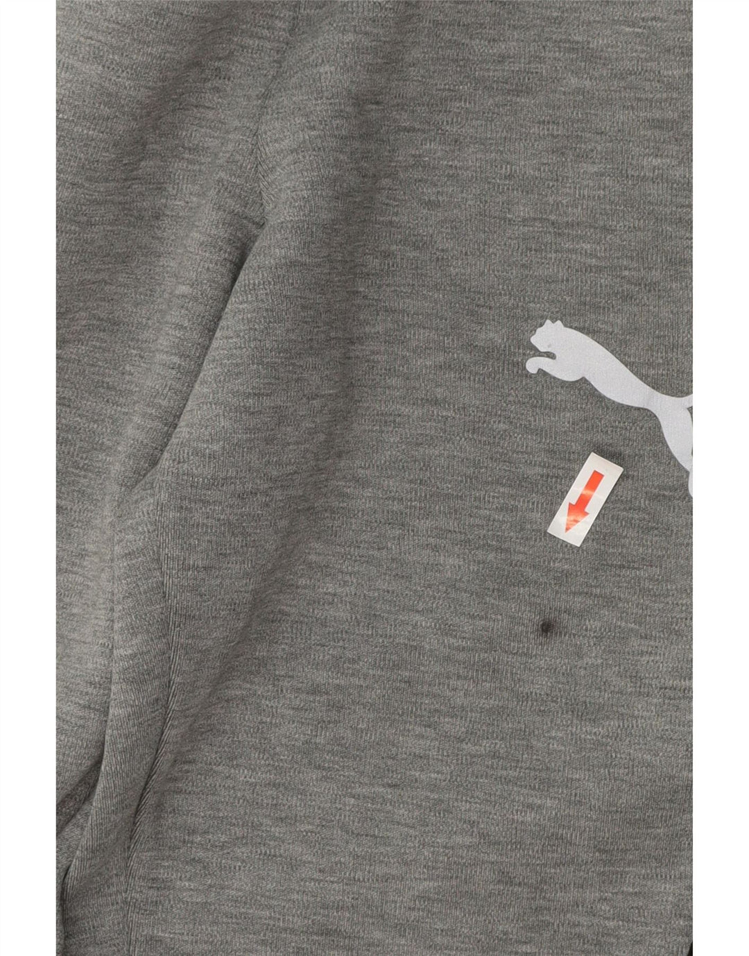 Calça de treino masculina Puma pequena cinza colorblock algodão