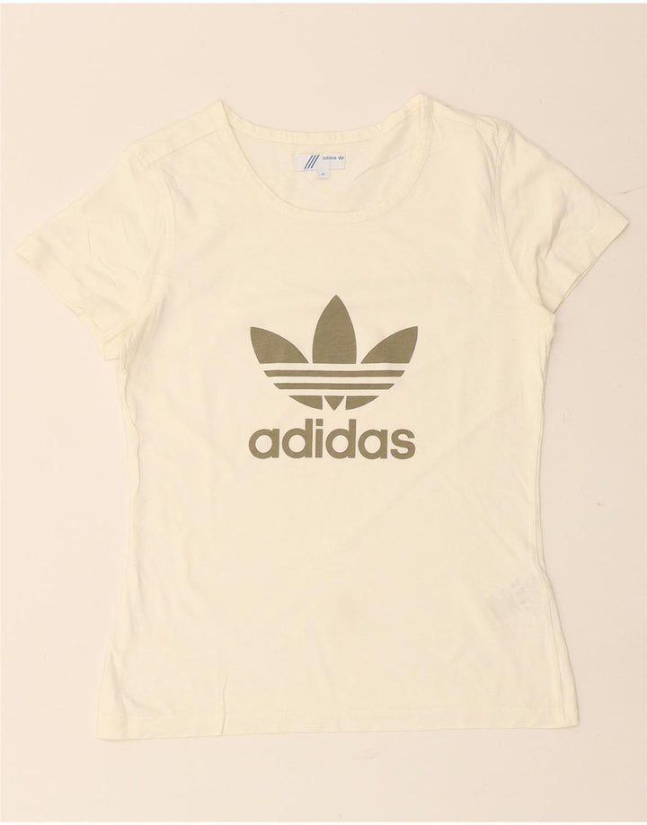 ADIDAS Camiseta Feminina Graphic Top IT 42 Médio Algodão Branco